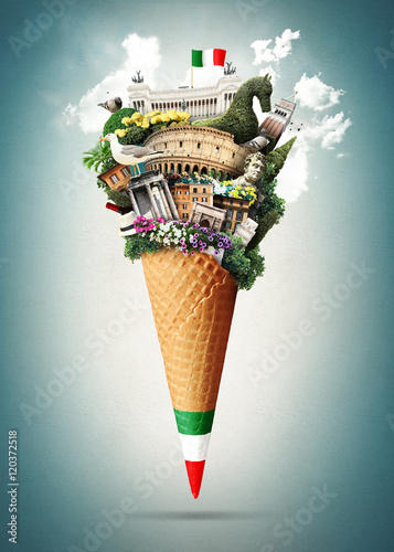 Italy, attractions Italy in the ice cream cone