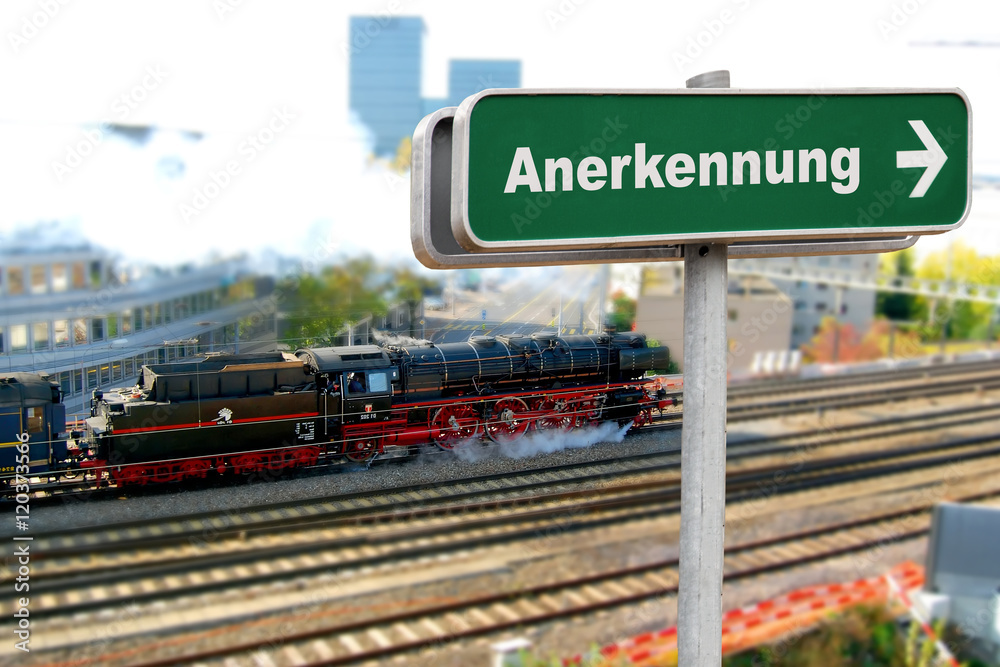 Obraz premium Schild 150 - Anerkennung