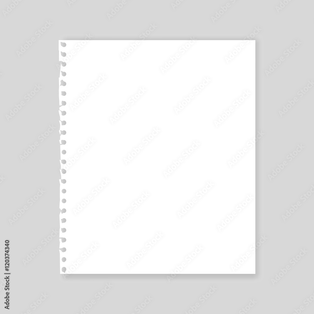 Blank realistic sheet of paper mockup Blank realistic sheet of paper mockup