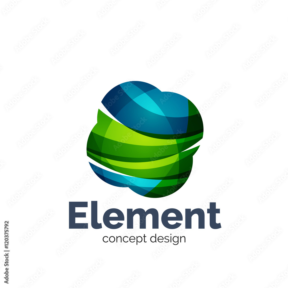 Vector sphere abstract logo template Vector sphere abstract logo template