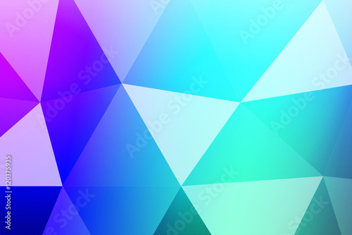 multicolor blue polygonal geometric banner with triangular low poly origami style background. business style