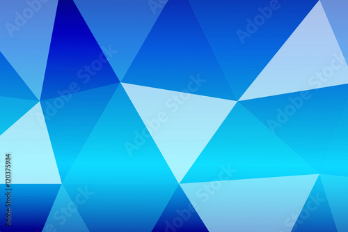 multicolor blue polygonal geometric banner with triangular low poly origami style background. business style