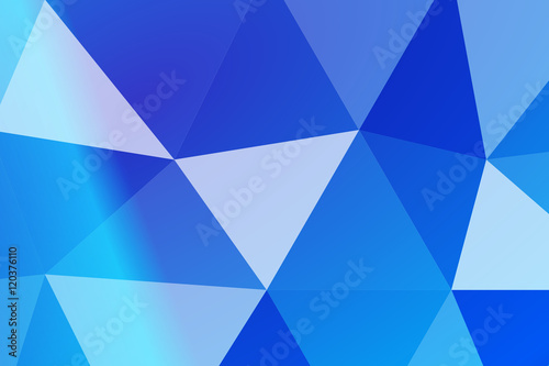 multicolor blue polygonal geometric banner with triangular low poly origami style background. business style