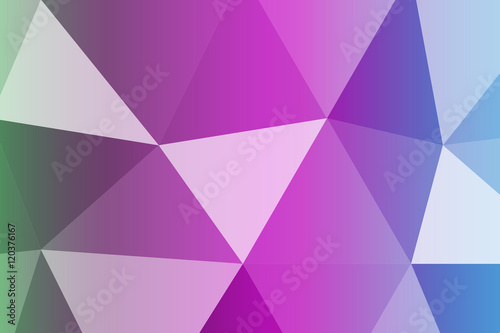 multicolor blue, purple, geometric banner with triangular low poly origami style background. for business