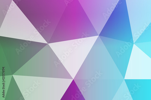 multicolor blue, purple, geometric banner with triangular low poly origami style background. for business