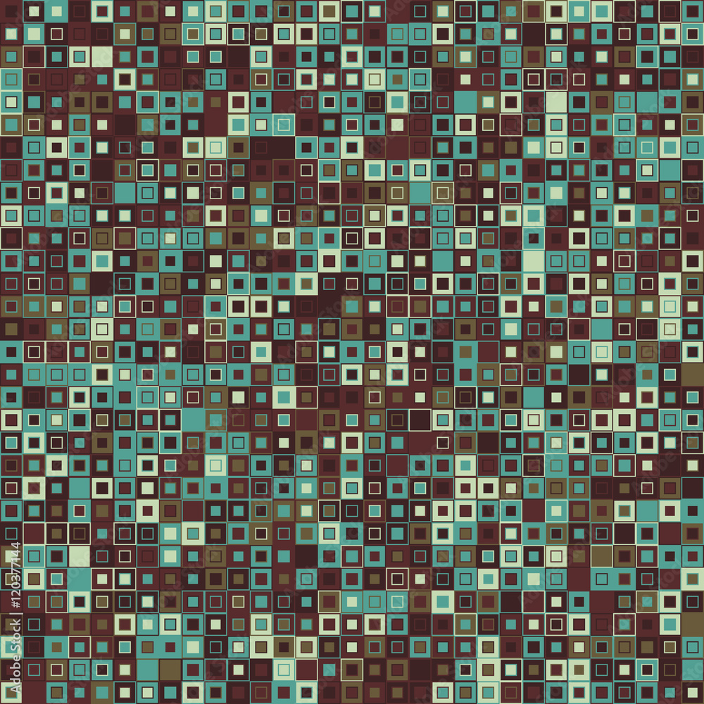 Geometric background. Consists of square elements having different colors. Useful as design element for texture and artistic compositions. Geometric background. Consists of square elements having different colors. Useful as design element for texture and artistic compositions.