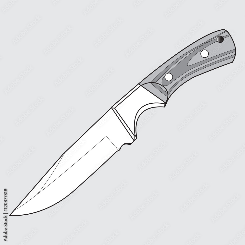 Obraz premium vector image of a knife