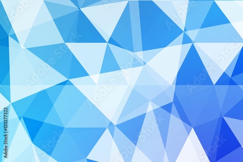 multicolor blue polygonal geometric banner with triangular low poly origami style background. business style