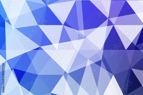 multicolor blue polygonal geometric banner with triangular low poly origami style background. business style