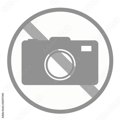 Graues Verbot Schild Kamera