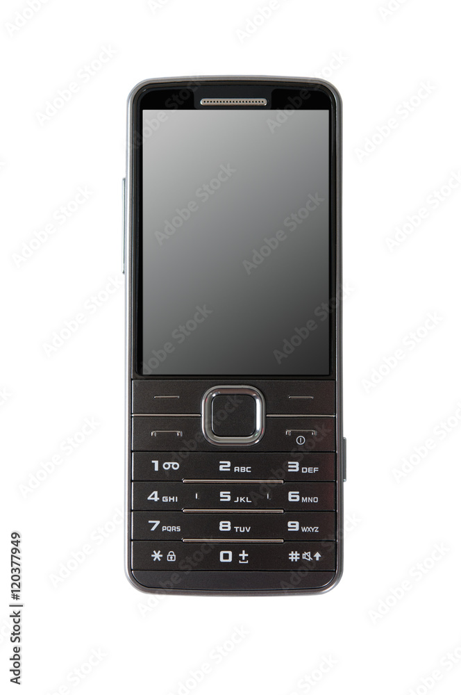 Simple cellphone isolated on white background Simple cellphone isolated on white background