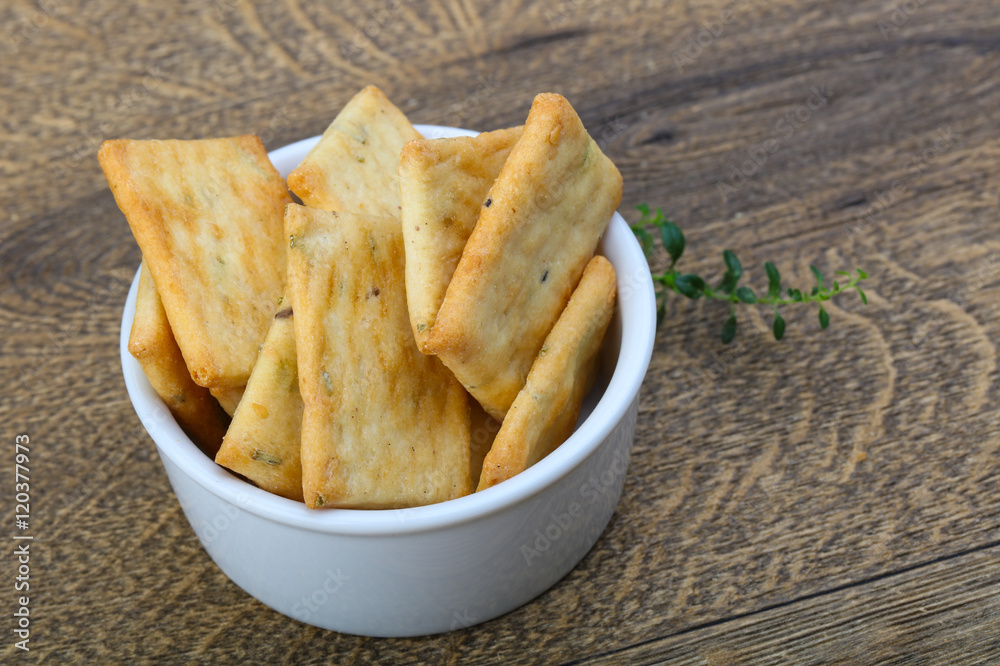 Crackers in the bowl Crackers in the bowl