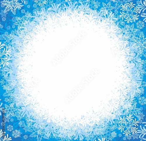 Frame with snow.