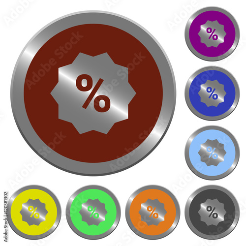 Color discount buttons