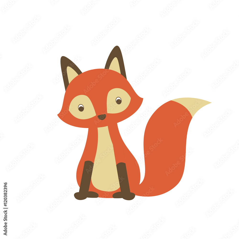 Obraz premium Vector Illustration of a Fox
