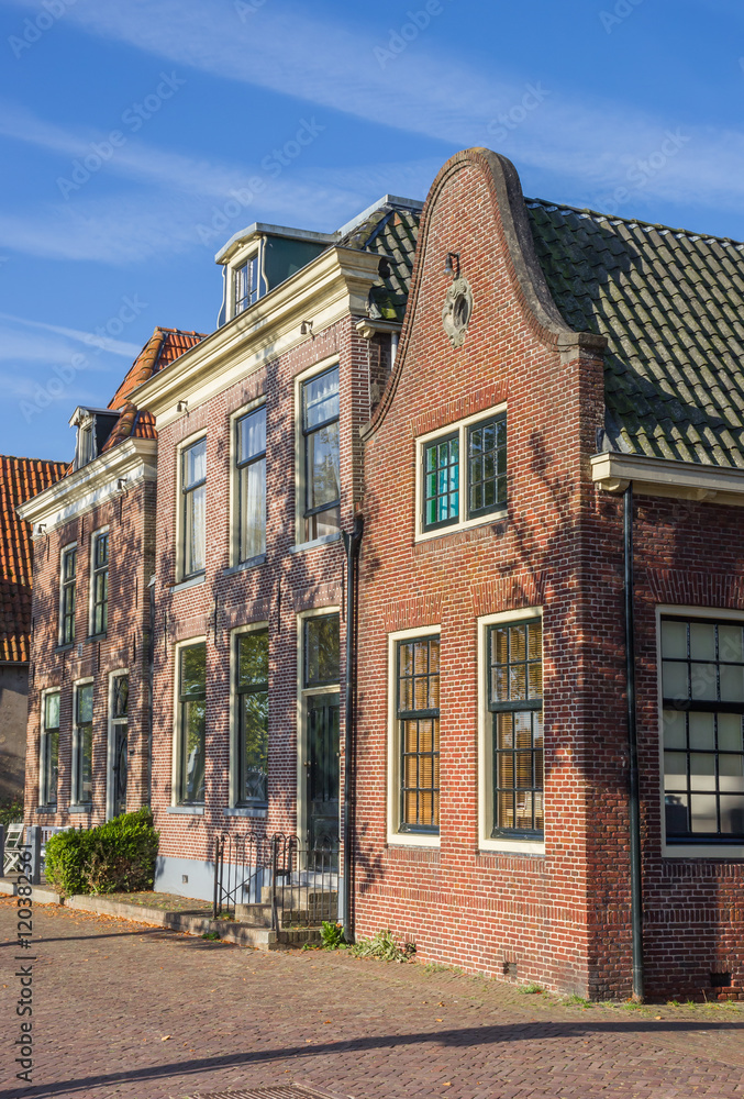 Historical houses at the harbor of Blokzijl Historical houses at the harbor of Blokzijl
