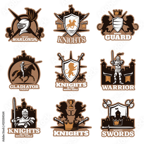 Knights Colored Emblems