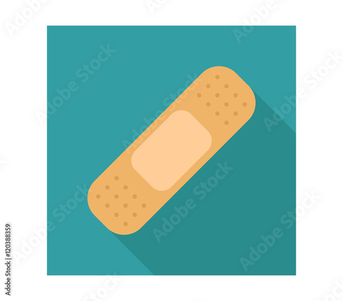 icon medical patch in flat design