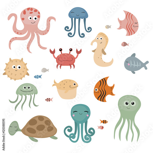 Cute sea creatures.