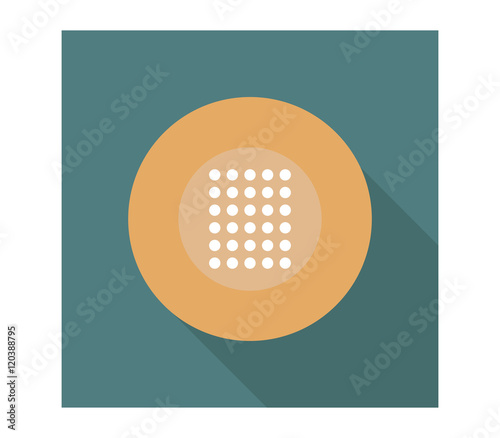 icon medical patch in flat design