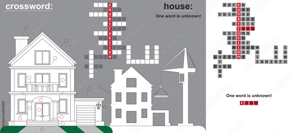 crossword parts of house and construction