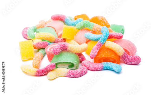 jelly candies isolated