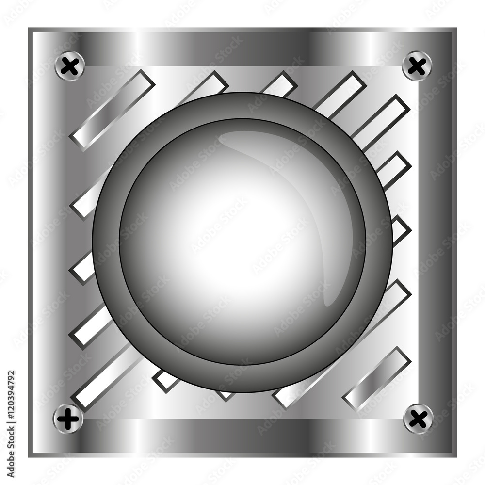 grey alarm shiny button with metal elements, background,stock ve grey alarm shiny button with metal elements, background,stock ve