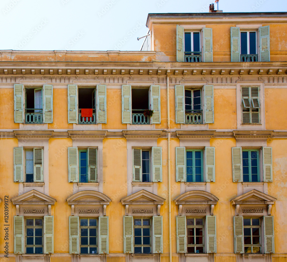 FRANCE. Old town architecture of Nice on French Riviera