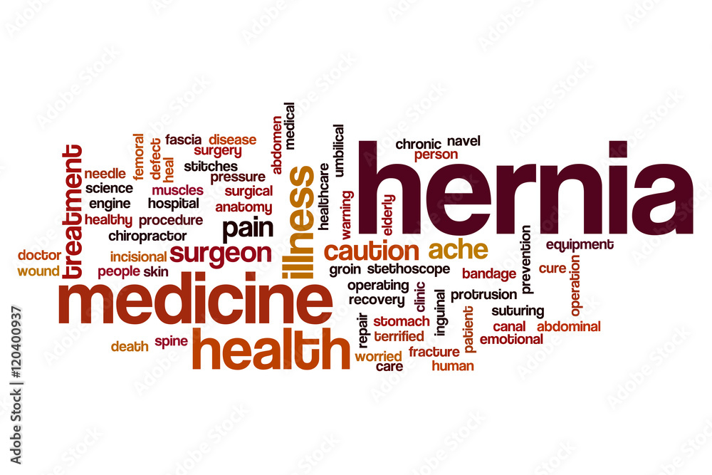 Hernia word cloud