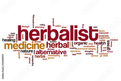 Фотография Herbalist word cloud