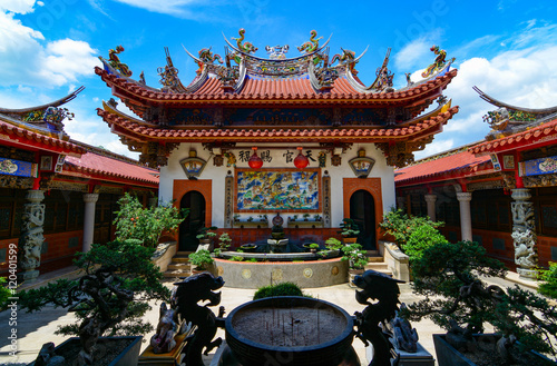 Beautiful Chinese architecture of Huwei Chifa Matsu Temple in Yunlin County, Taiwan photo