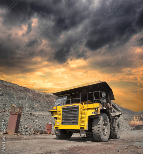 Mining truck on the opencast