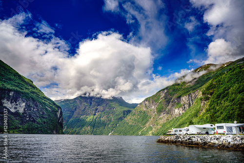 Geiranger fjord  Norway.