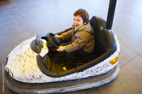  Happy driving bumper car photo