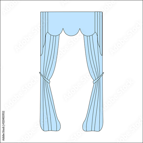 curtains. interior textiles.   interior decoration textiles sket