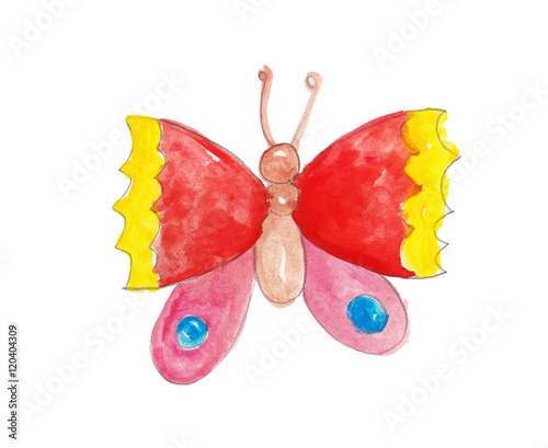 watercolor butterflay