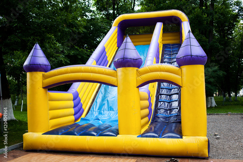 Bouncy castle slide