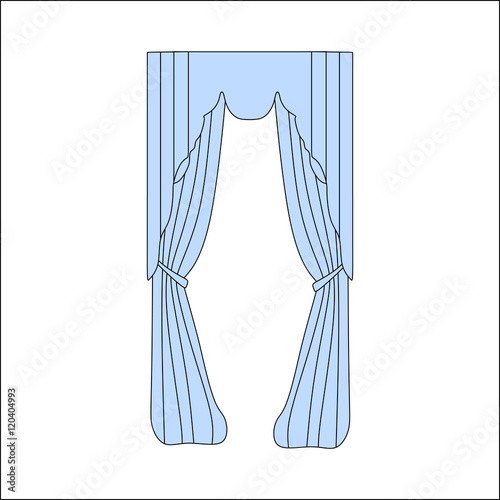 curtains. interior textiles.  interior decoration textiles sketc