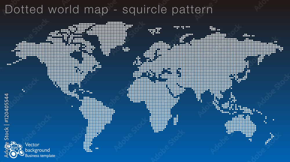 World Map #Squircle Dot Pattern World Map #Squircle Dot Pattern