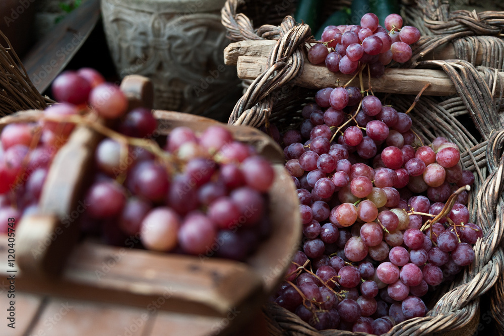 Cesto de uvas