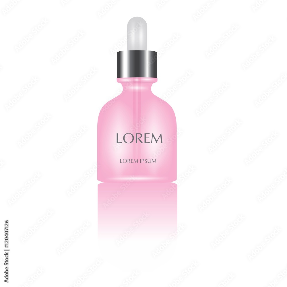 Cosmetic containers isolated on white. Package beauty cream bottle design vector Cosmetic containers isolated on white. Package beauty cream bottle design vector