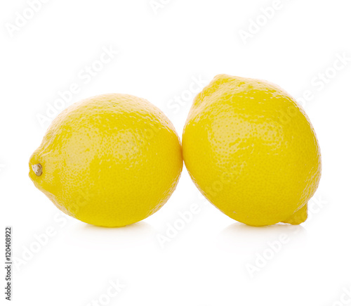 fresh lemon isolated on white