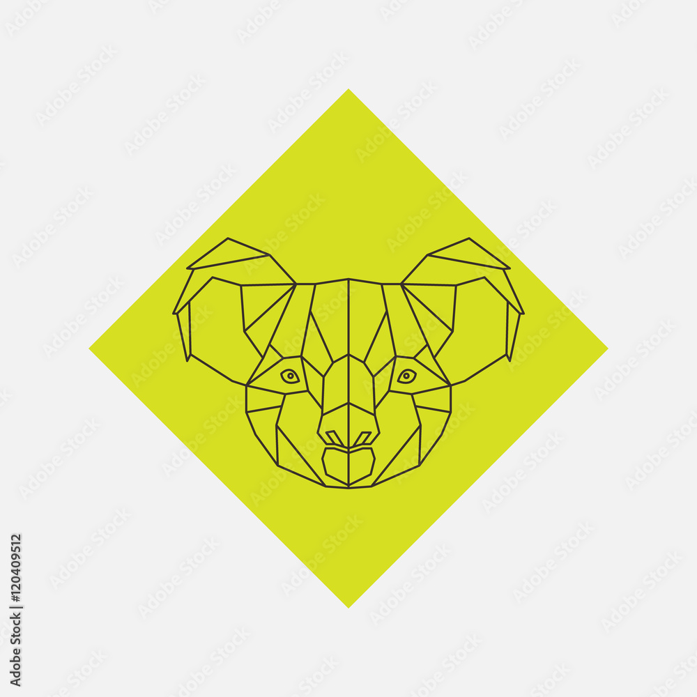 Geometric vector of koala animal head drawn in line or triangle style, suitable for modern tattoo templates, icons or logo elements. Stock Vector | Adobe Stock Geometric vector of koala animal head drawn in line or triangle style, suitable for modern tattoo templates, icons or logo elements. Stock Vector | Adobe Stock
