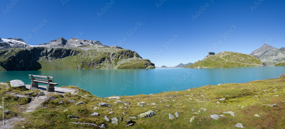 Beautiful mountain panorama landscape in the High Tauern National Park, Austria