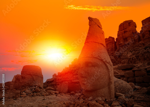 Nemrut Mountain, the most beautiful sunset in the world photo