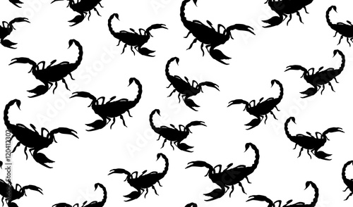 Vector seamless pattern of Scorpion © newrossosh