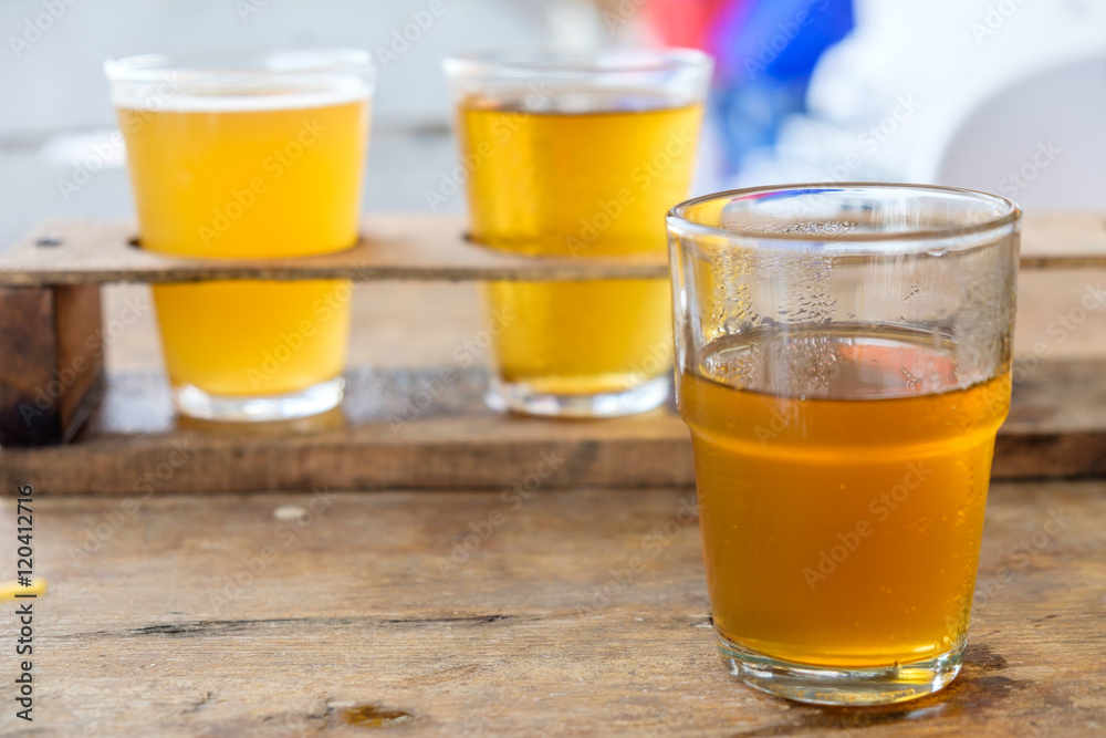 Craft beer in the glass Craft beer in the glass