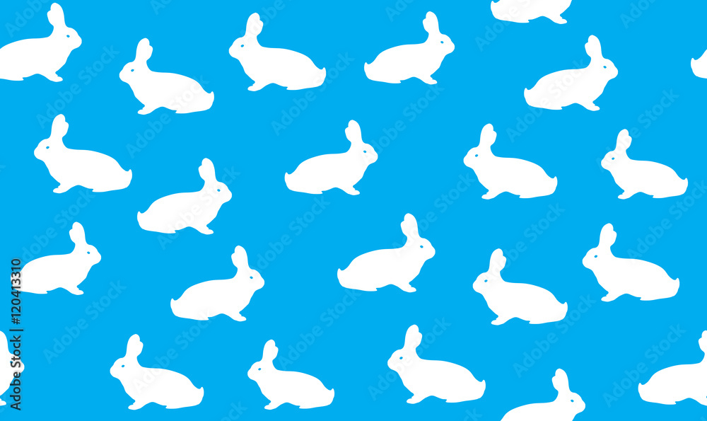 Fototapeta premium rabbits seamless pattern
