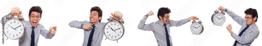Businessman under stress not meeting his deadlines Businessman under stress not meeting his deadlines