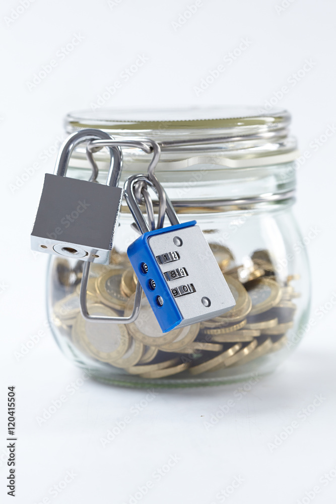 money in glass jar money in glass jar